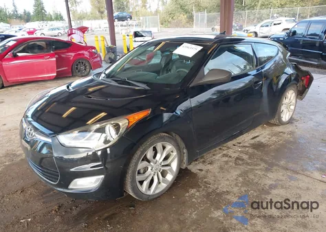 2013 Hyundai Veloster Base W/Black from USA, damaged, VIN KMHTC6ADXDU138664